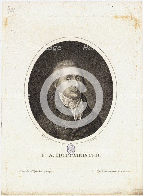 Portrait of Franz Anton Hoffmeister (1754-1812), 1795.
