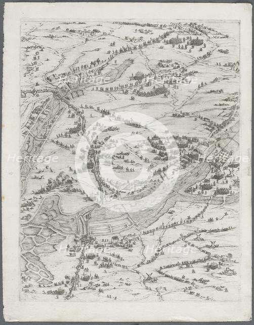 The Siege of La Rochelle: Plate 7, 1628-1630. Creator: Jacques Callot (French, 1592-1635).