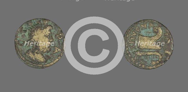 Coin Depicting the God Serapis, 193-211. Creator: Unknown.