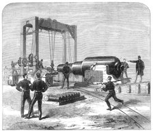 The 35-ton gun, called "The Woolwich Infant", 1871. Creator: Unknown.