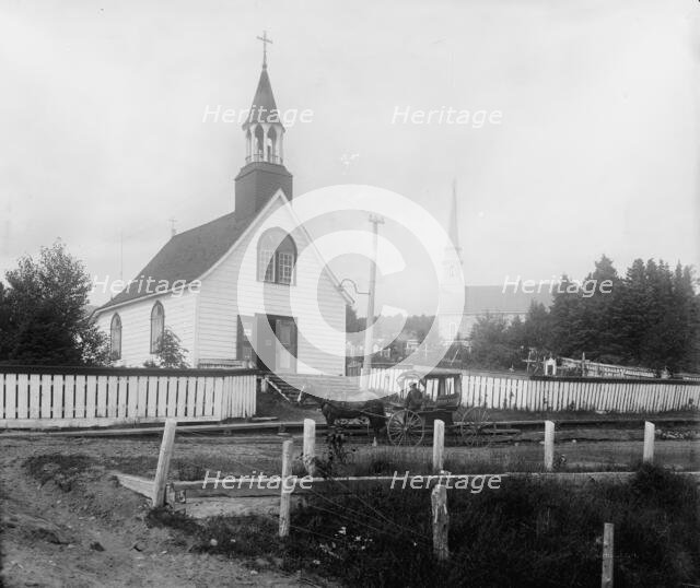 Chapel of the Jesuit Mission, Tadousac [sic], between 1890 and 1901. Creator: Unknown.