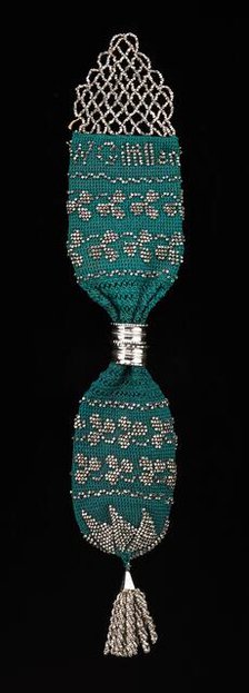 Miser's purse, American, 1840-60. Creator: Unknown.