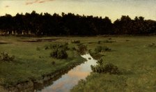 Evening over Marshland, 1900. Creator: Gottfrid Kallstenius.