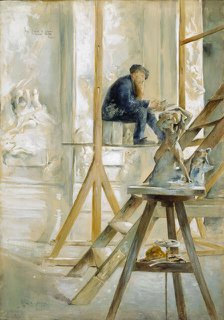 Portrait of Rodin in His Studio, 1889. Creator: Allan Österlind.