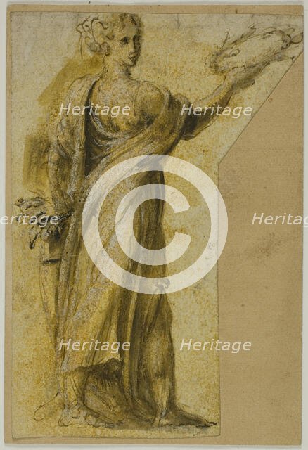Standing Woman with Laurel Wreath, n.d. Creator: Biagio Pupini.