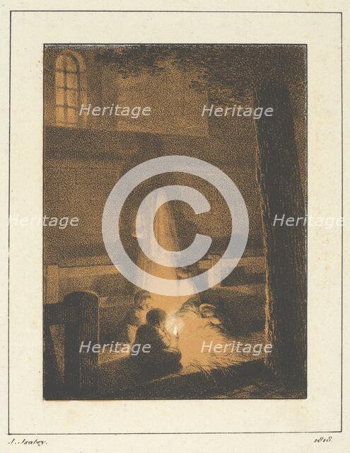 Children Holding a Candle in a Church, 1818. Creator: Jean-Baptiste Isabey.