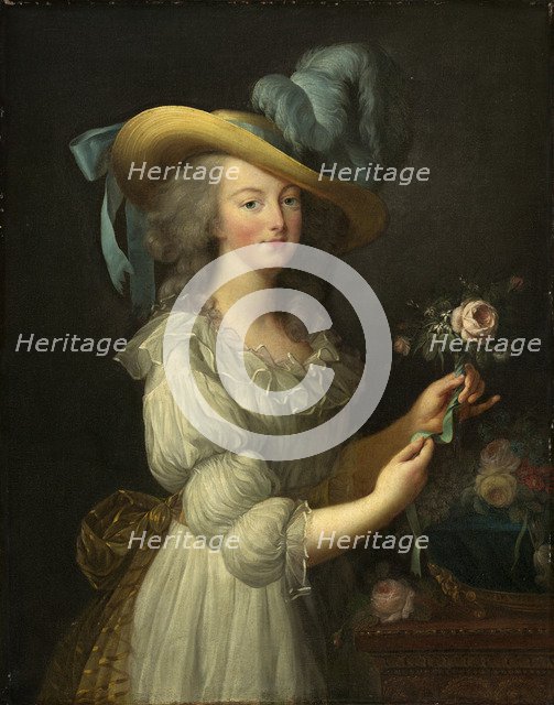 Portrait of Queen Marie Antoinette of France (1755-1793), after 1783.