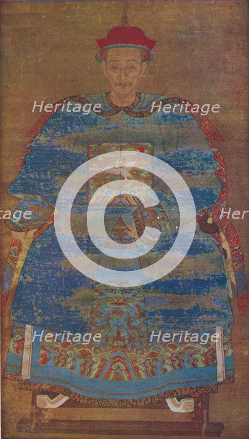 'Portrait of a Manchu Statesman', c17th century. Artist: Unknown.