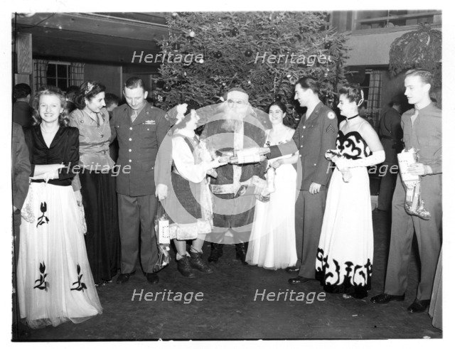 Christmas party, Fort Sheridan, Illinois, USA, 1930. Artist: Unknown