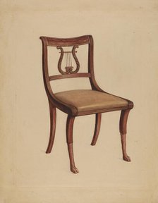 Side Chair, 1936. Creator: Lawrence Phillips.
