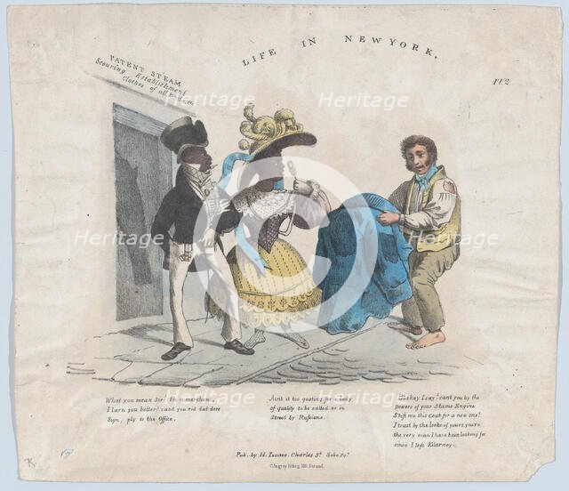 Life in New York, 1824-39. Creator: Charles Ingrey.