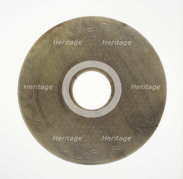 Disc (bi), Eastern Zhou period or Western Han dynasty, 3rd/2nd century B.C. Creator: Unknown.