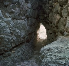 The 'Secret Stairway' to the postern gate of Tiryns, 15th century BC. Artist: Unknown