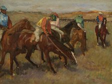 Before The Race, c1882. Creator: Edgar Degas.