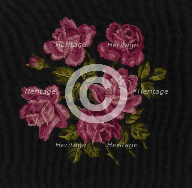 Chair Seat, England, c. 1880. Creator: Unknown.