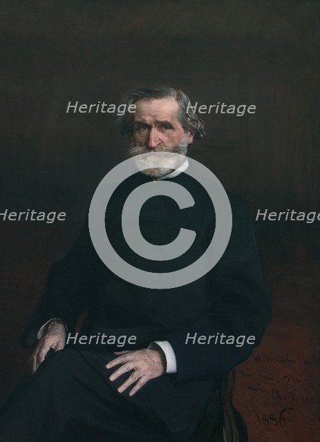 Portrait of Giuseppe Verdi. Artist: Boldini, Giovanni (1842-1931)