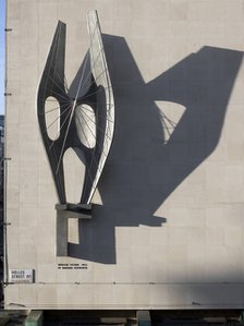 'Winged Figure', sculpture by Barbara Hepworth, Oxford Street, London, 2015. Artist: Chris Redgrave.