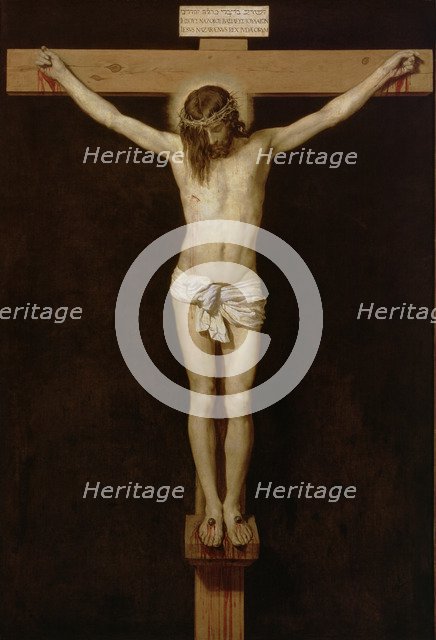  'Christ crucified', 1639, oil painting by Diego Velazquez.