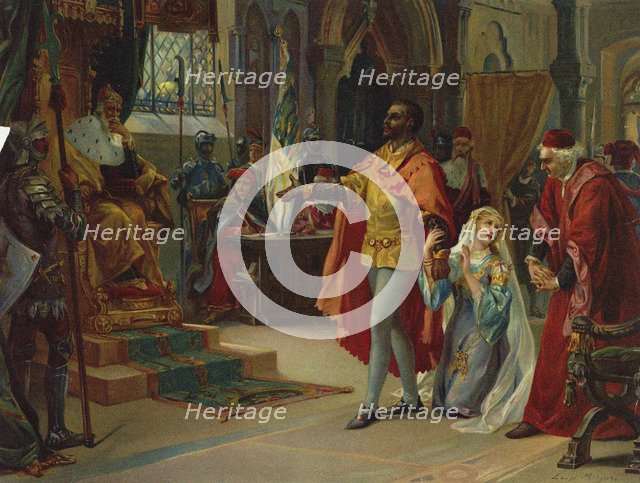 Scene from the Opera Otello by Giuseppe Verdi, 1902.