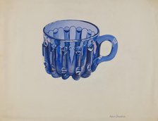 Cobalt Blue Cup, c. 1936. Creator: Robert Stewart.