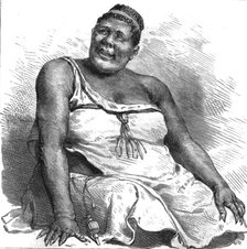 ''With the Joint Commissionin Swaziland; The Queen of the Swazies, drawn from life', 1890. Creator: Unknown.