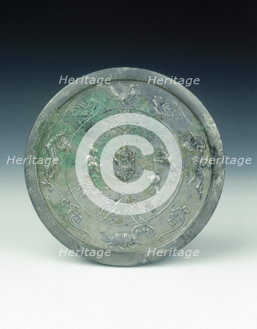 Bronze mirror, Tang dynasty, China, 8th century. Artist: Unknown
