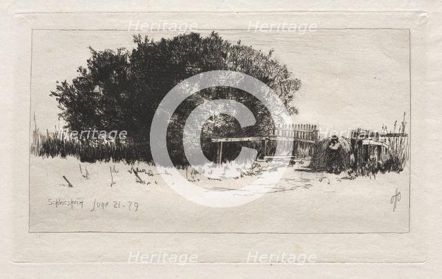 The Gate, Schleissheim, 1879. Creator: Otto H. Bacher (American, 1856-1909).