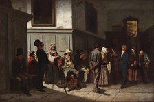 At the police station, 1857. Creator: D'Unker, Carl (1828-1866).
