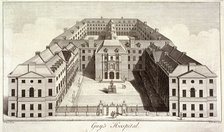 Guy's Hospital, Southwark, London, c1756. Artist: William Henry Toms