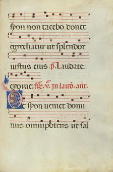 Decorated Initial D; Antiphonal, late 13th century. Creator: Unknown.