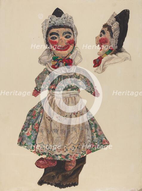 Puppet: "Judy", c. 1937. Creator: Dorothy Brennan.