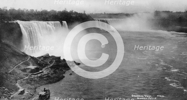 Niagara Falls, USA/Canada, c1930s(?).Artist: Marjorie Bullock