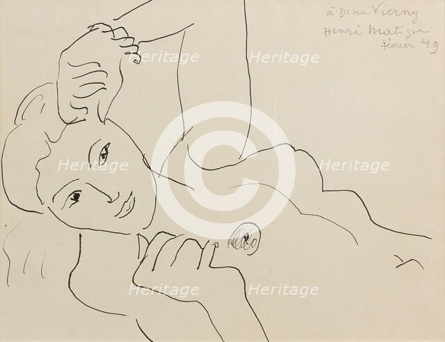 Dina Vierny, 1941. Creator: Henri Matisse.
