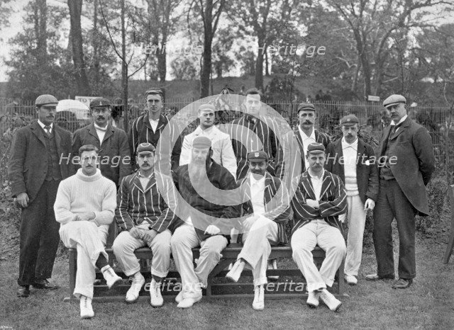 South of England XI cricket team vs The Australians, c1899. Artist: Russell & Sons