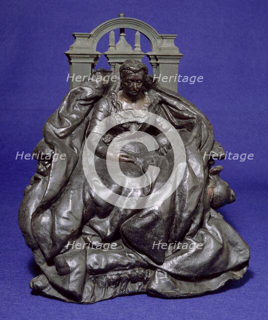 Model For Statue Of Queen Victoria At Winchester, 1887. Creator: Alfred Gilbert.