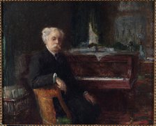 Portrait of Gabriel Fauré (1845-1924), composer, c1906. Creator: Henry Farre.