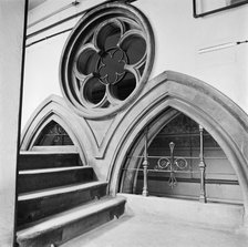 Cinquefoil window and two arches, St Pancras Station, London, 1960-1972. Artist: John Gay