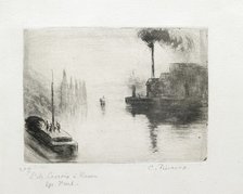 L'Ile Lacroix, a Rouen, 1883. Artist: Camille Pissarro.