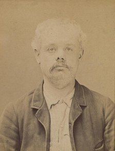 Gama. Joseph. 41 ans, né le 5/3/42 à Paris IXe. Graveur. Anarchiste. 6/7/94., 1894. Creator: Alphonse Bertillon.