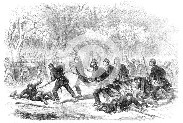 The Civil War in America: the fight at Ball's Bluff, Upper Potomac - desperate effort made..., 1861. Creator: Unknown.