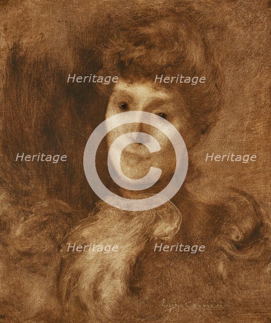 Portrait of a Woman 

(Madame Keyser (?)), c1897. Creator: Eugene Carriere.