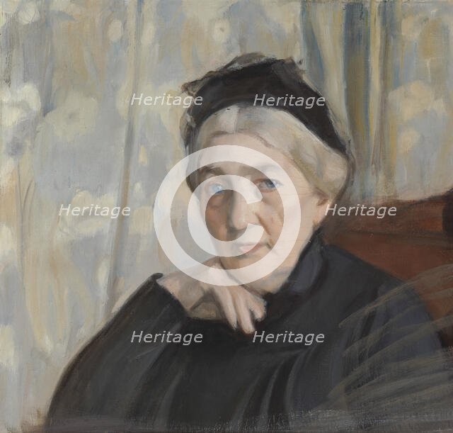 Mother of the Artist, 1904. Creator: Magnus Enckell.