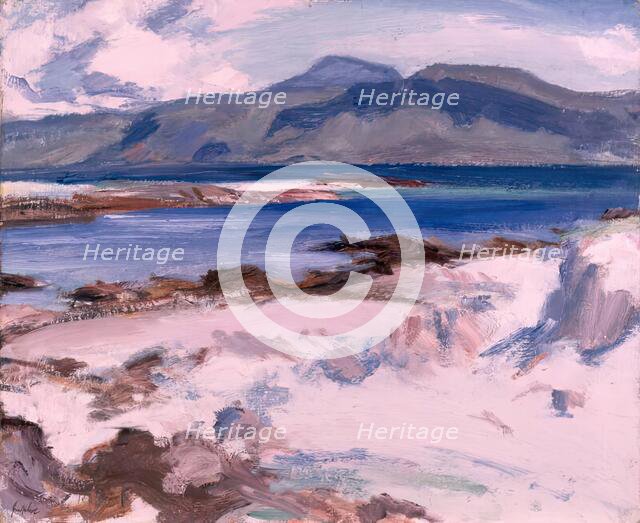 Blue Sea, Iona, 1927. Creator: Samuel John Peploe.