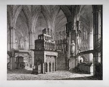 Interior of the Chapel of King Edward the Confessor, Westminster Abbey, London, c1817. Artist: John Coney