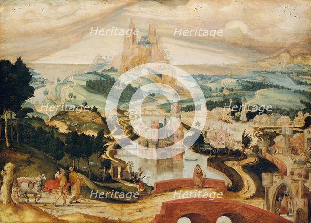 The Arrival in Bethlehem, ca. 1540. Creator: Master LC.