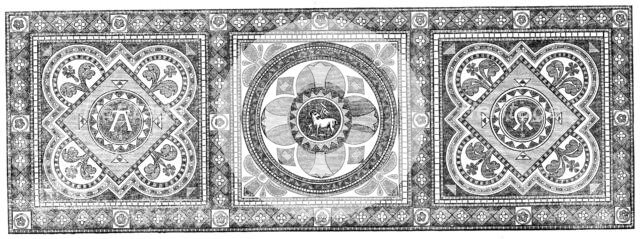The International Exhibition: mosaic pavement by Minton, 1862. Creator: Unknown.