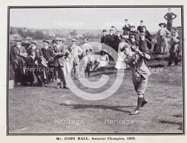 John Ball, British Amateur Champion, 1910. Artist: Unknown