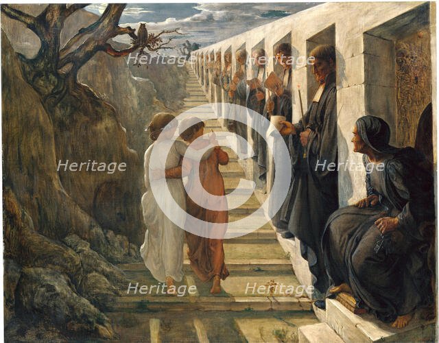 Le Poème de l'âme (Poem of the Soul). Le Mauvais Sentier (The Wrong Path), 1854. Creator: Janmot, Louis (1814-1892).