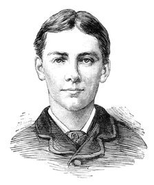 The Universities' Boat-Race: the Oxford crew, 1881.  Creator: Unknown.