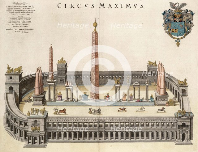 The Circus Maximus (From the Atlas Van Loon). Artist: Blaeu, Joan (1596-1673)
